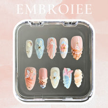 Load image into Gallery viewer, Summer Ocean Hand-painted Press On Nails
