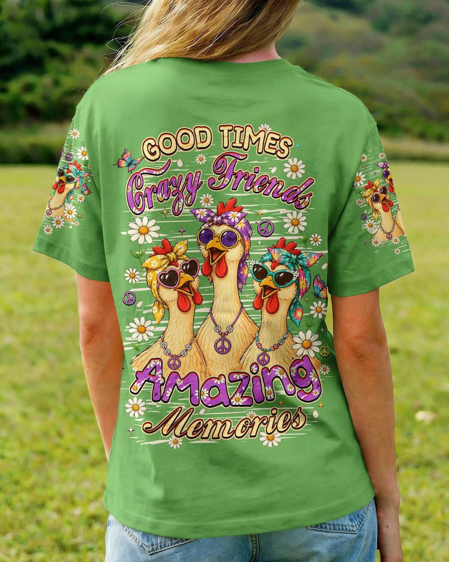 GOOD TIMES CRAZY FRIEND CHICKEN ALL OVER PRINT - TLHN0207261