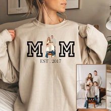 Load image into Gallery viewer, Mother&#39;s Day Personalized Printed Family Photo Hoodie Sweatshirt T-Shirt
