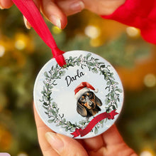 Load image into Gallery viewer, Personalized Pet Christmas Custom Ceramic Ornament
