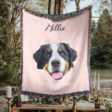 Load image into Gallery viewer, Personalized Pet Custom Woven Blanket

