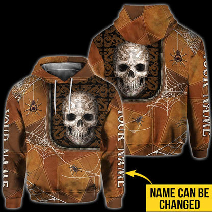 Halloween Vibes - Skull Personalized All Over T-shirt and Hoodie