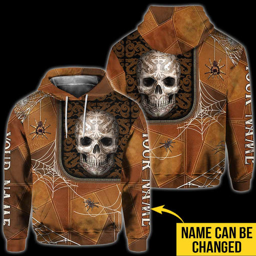 Halloween Vibes - Skull Personalized All Over T-shirt and Hoodie