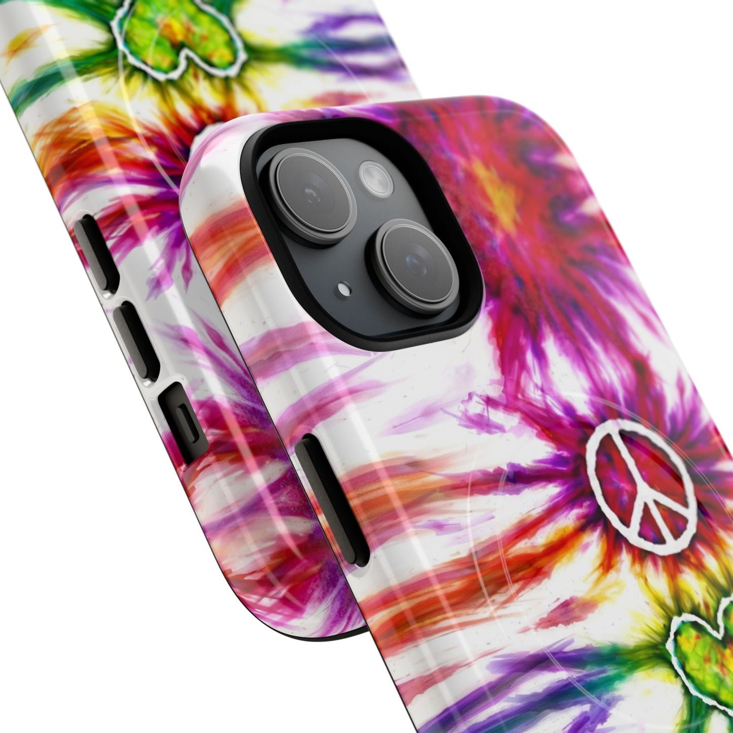 PEACE LOVE PAW PRINT MAGNETIC PHONE CASE - TLHG1304266