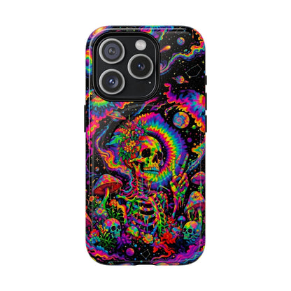 HIPPIE SKULL PSYCHEDELIC MAGNETIC PHONE CASE  - TLNO2904262