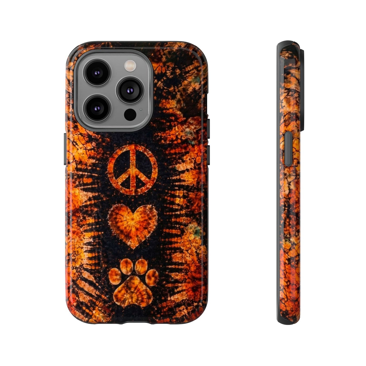 PEACE LOVE PAW PRINT VINTAGE  PHONE CASE  - TLHN2204264