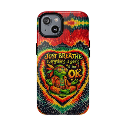 JUST BREATHE FROG SWIRL MAGNETIC PHONE CASE - KMTM2304262