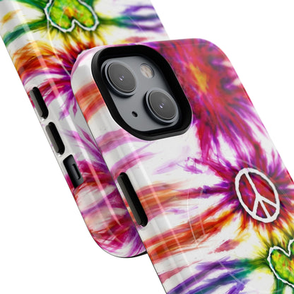 PEACE LOVE PAW PRINT MAGNETIC PHONE CASE - TLHG1304266