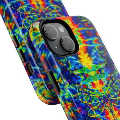 HIPPIE DRAGONFLY COLORFUL SWIRL MAGNETIC PHONE CASE - TLNT1105261