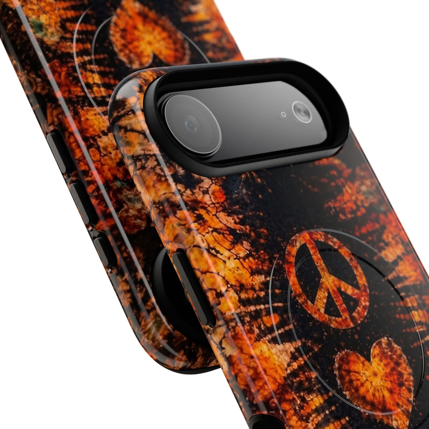 PEACE LOVE PAW PRINT VINTAGE MAGNETIC  PHONE CASE  - TLHN2204264