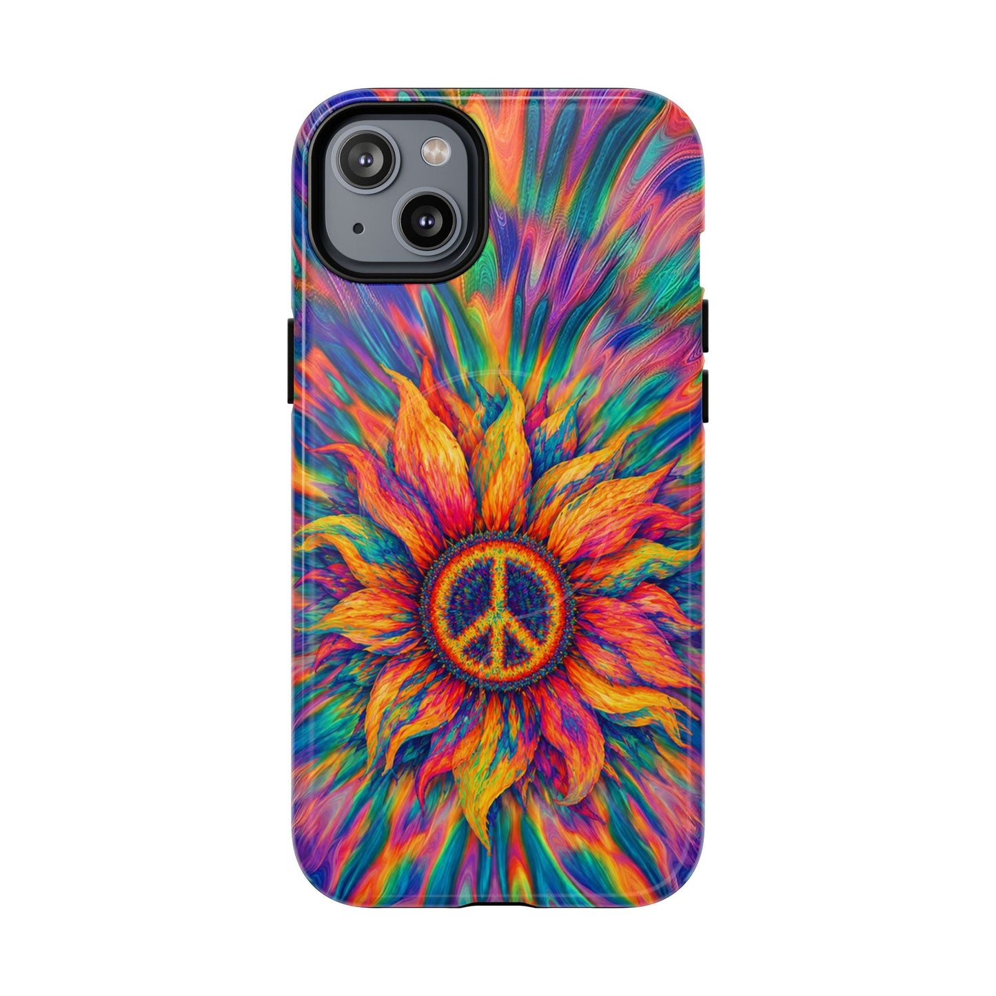 SUNFLOWER PEACE BURST MAGNETIC PHONE CASE - TLTW2906268
