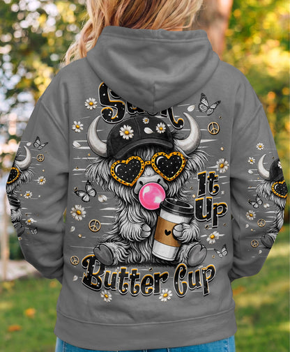 SUCK IT UP BUTTERCUP COW ALL OVER PRINT  - TLHN2505263