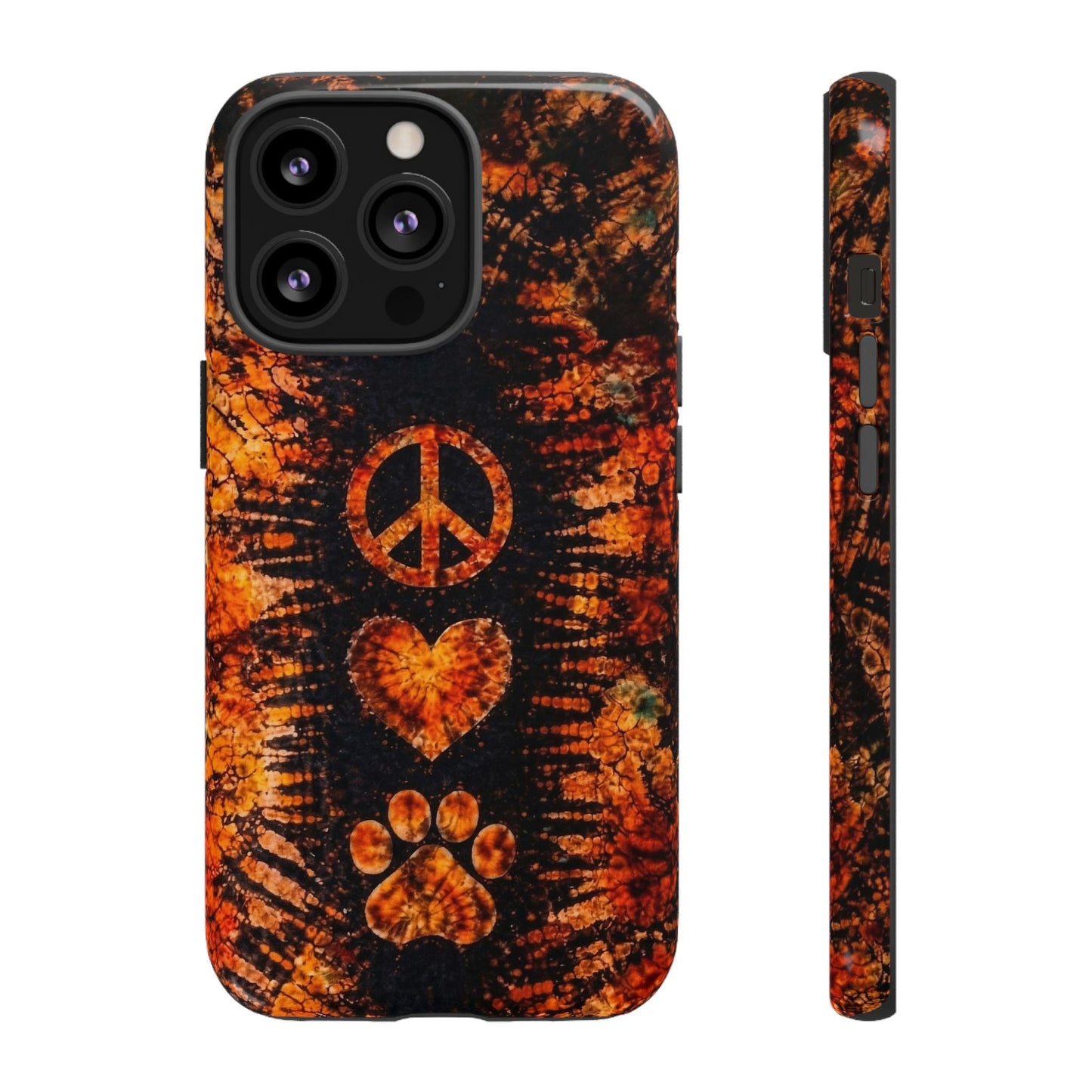 PEACE LOVE PAW PRINT VINTAGE  PHONE CASE  - TLHN2204264