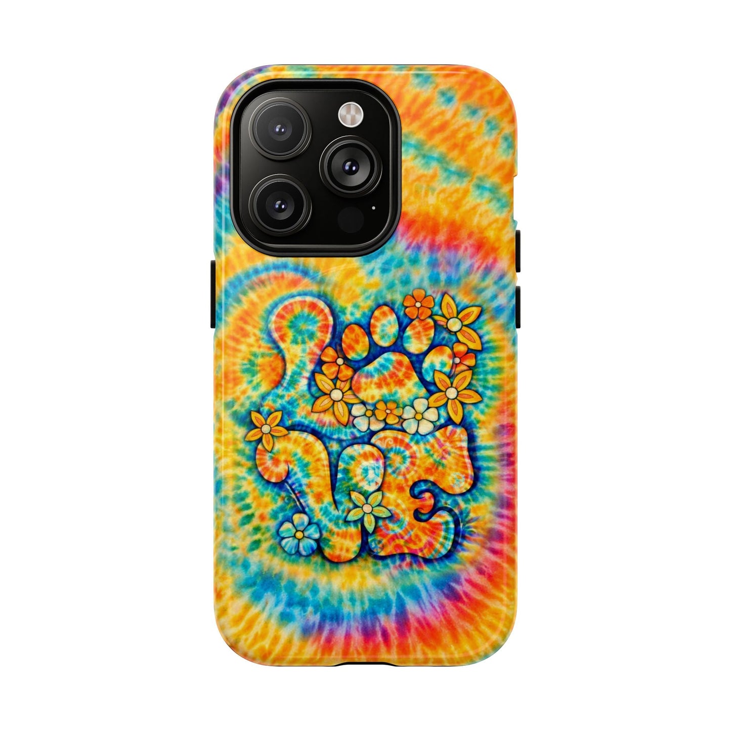 LOVE PAW PRINT SWIRL MAGNETIC PHONE CASE  - TLHN2304264
