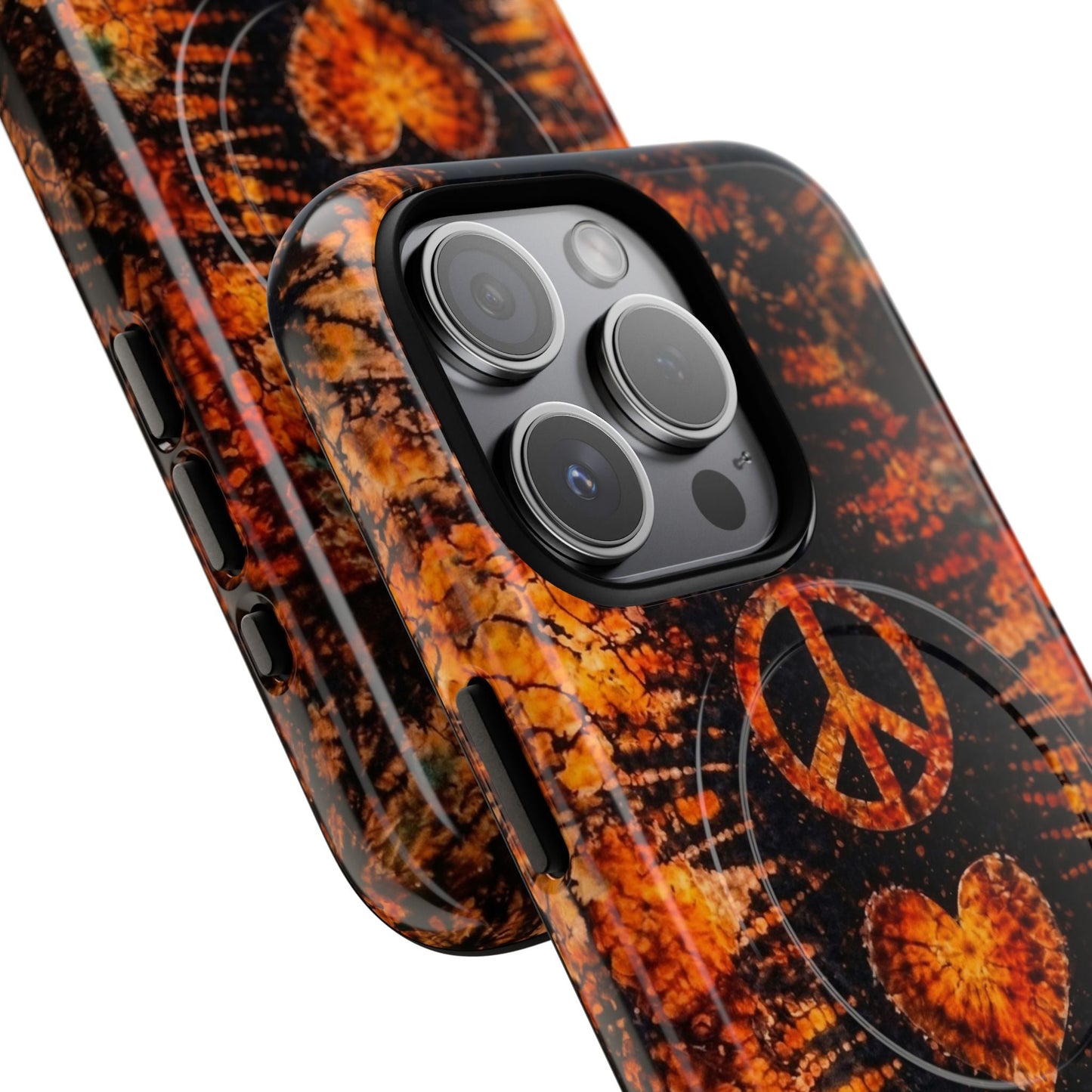 PEACE LOVE PAW PRINT VINTAGE MAGNETIC  PHONE CASE  - TLHN2204264