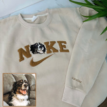 Load image into Gallery viewer, Pet Photo Personalized Fleece Fabric Embroidered NKE Hoodie Sweatshirt T-Shirt
