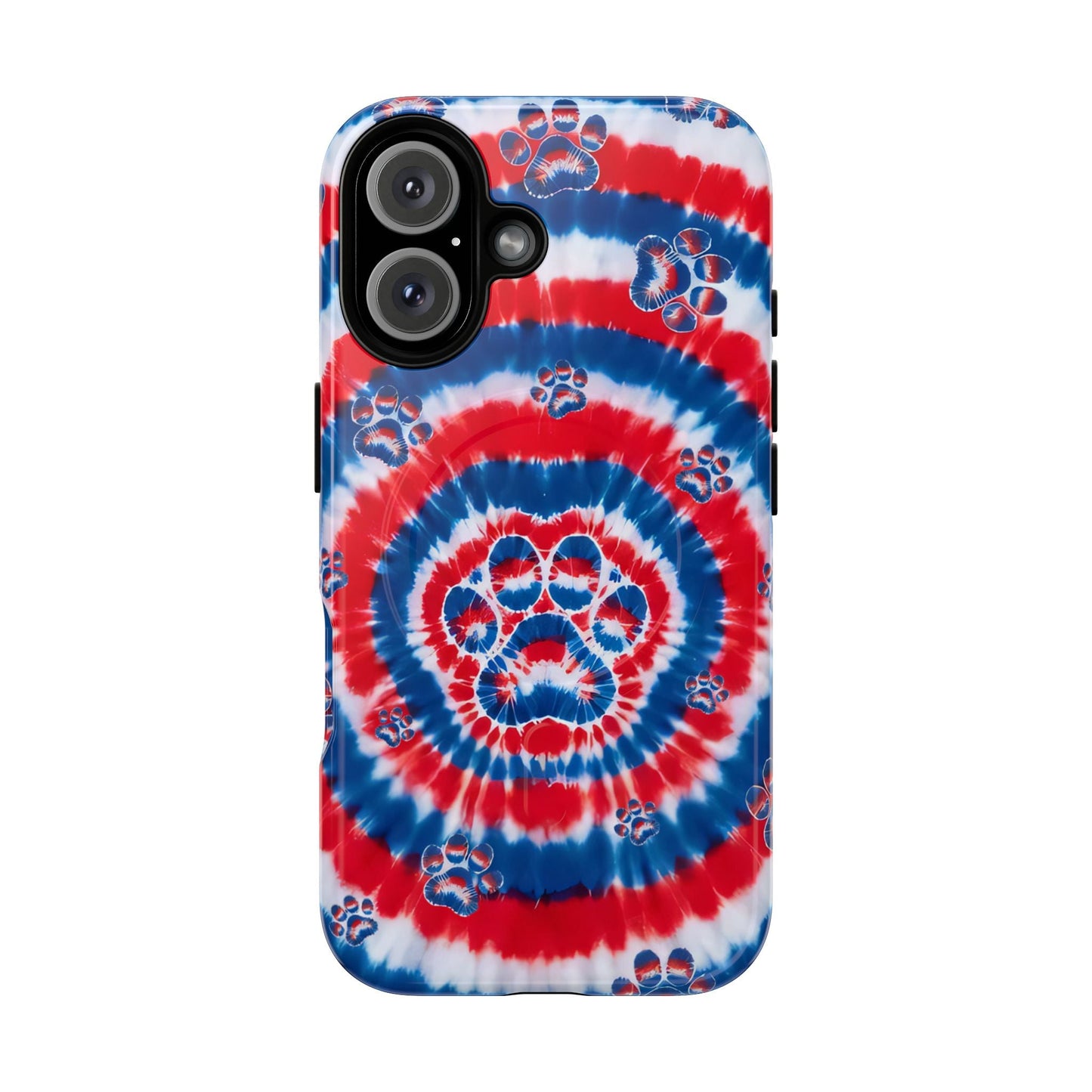 RED WHITE AND BLUE PAW MAGNETIC PHONE CASE - TYQY2004253