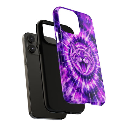 CAT PURPLE SWIRL MAGNETIC PHONE CASE  - TLHN1504263