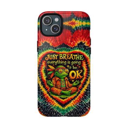 JUST BREATHE FROG SWIRL MAGNETIC PHONE CASE - KMTM2304262