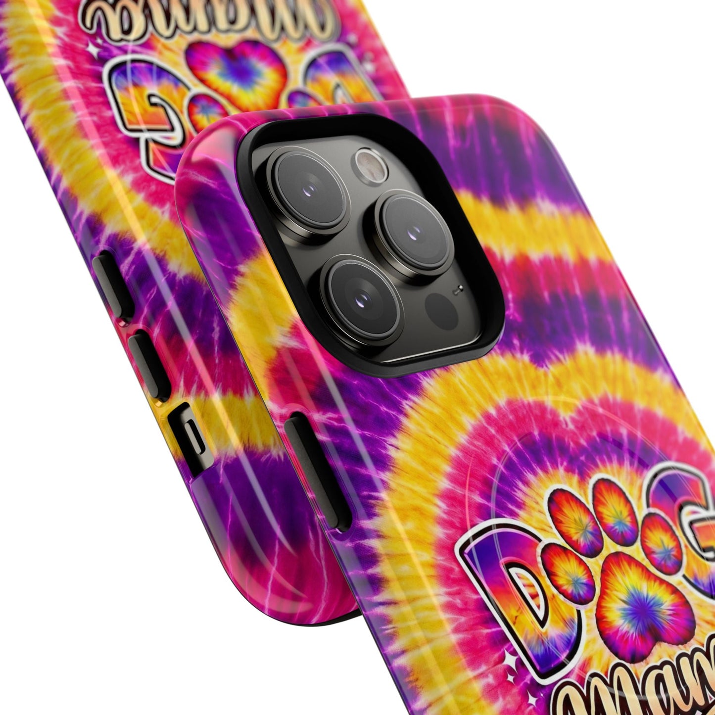 DOG MAMA PAW PRINT SWIRL MAGNETIC PHONE CASE  - TLNT1504261