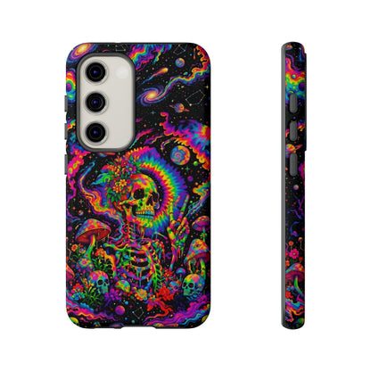 HIPPIE SKULL PSYCHEDELIC PHONE CASE  - TLNO2904262