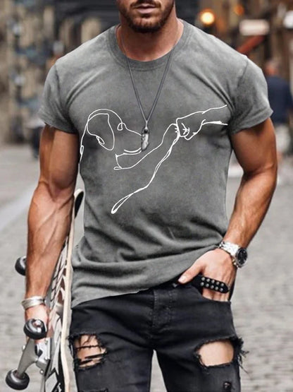 Dog High Five Graphic Apparel