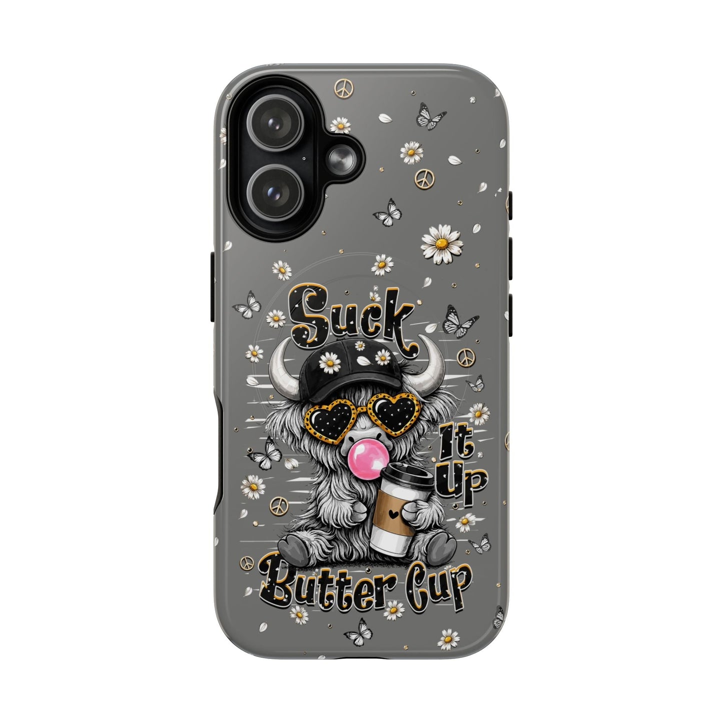 SUCK IT UP BUTTERCUP COW MAGNETIC PHONE CASE  - TLHN0806263