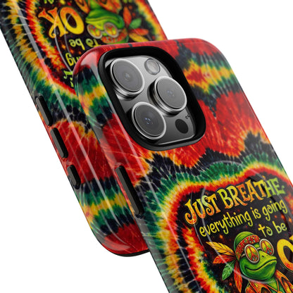 JUST BREATHE FROG SWIRL MAGNETIC PHONE CASE - KMTM2304262