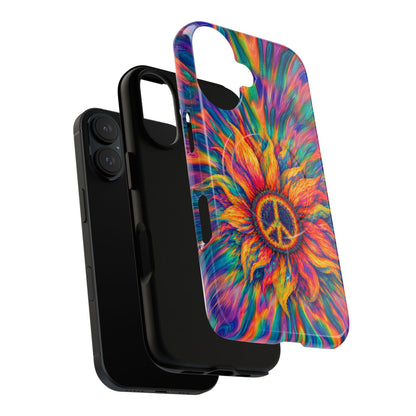 SUNFLOWER PEACE BURST MAGNETIC PHONE CASE - TLTW2906268