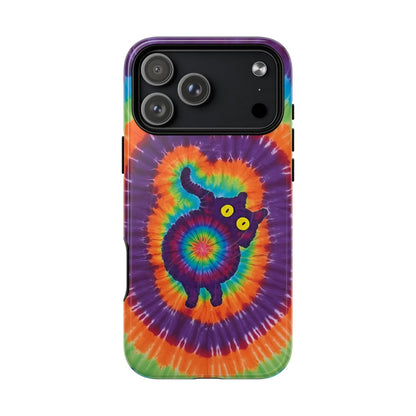 FUNNY CAT SWIRL MAGNETIC PHONE CASE - TLNO1604261