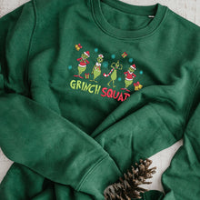 Load image into Gallery viewer, Embroidered Merry G-r-i-n-c-hmas Squad Hoodie Sweatshirt T-Shirt
