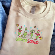 Load image into Gallery viewer, Embroidered Merry G-r-i-n-c-hmas Squad Hoodie Sweatshirt T-Shirt
