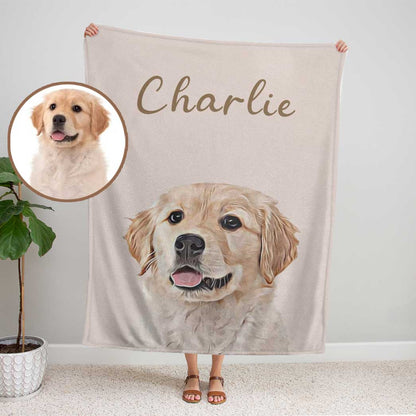 Personalized Pet Dog Cat Custom Soft Blanket