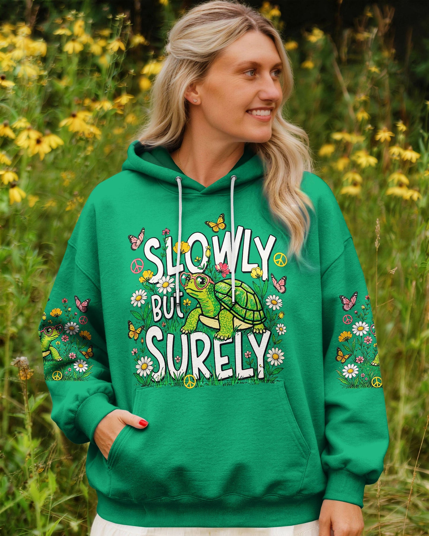 SLOWLY BUT SURELY TURTLE ALL OVER PRINT - TLNT2705263