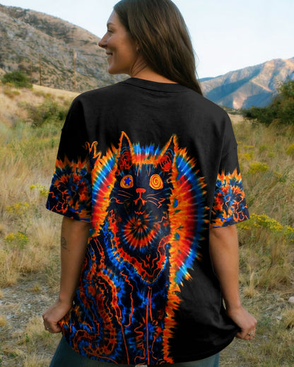 BLACK CAT SWIRL ALL OVER PRINT - TLNT3103263