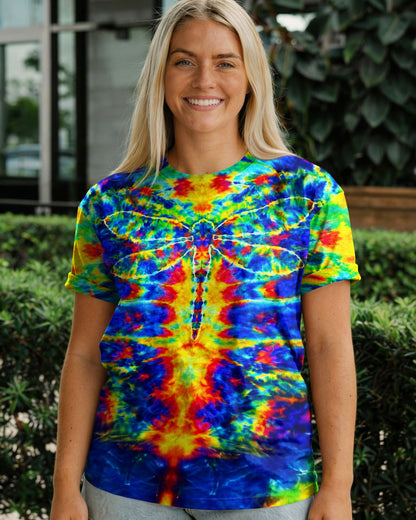 HIPPIE DRAGONFLY COLORFUL SWIRL ALL OVER PRINT  - TLNT0204262