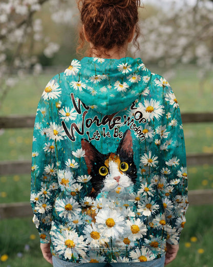WHISPER WORDS OF WISDOM LET IT BE CAT DAISIES ALL OVER PRINT - TLTW0505261
