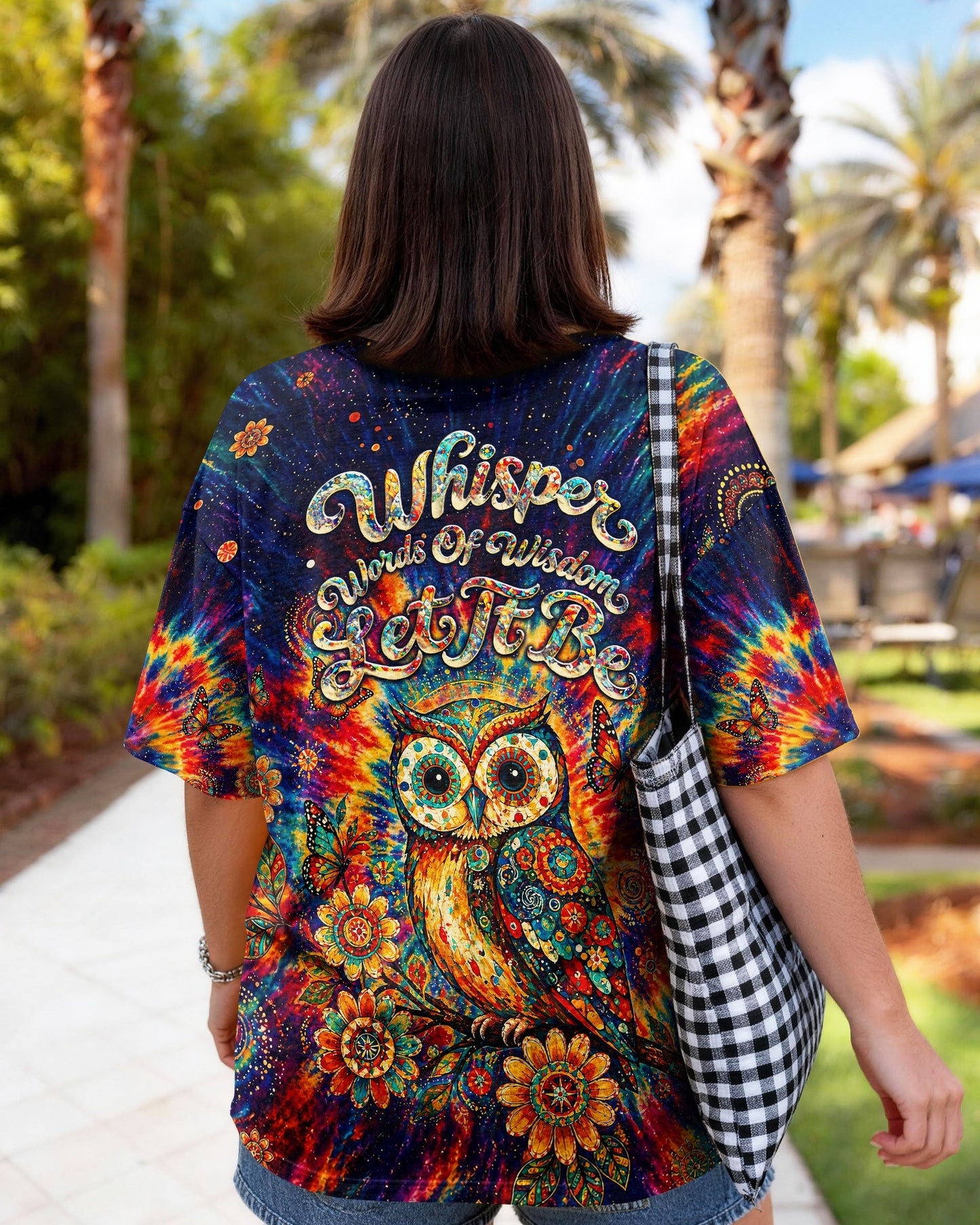 WHISPER WORDS OF WISDOM LET IT BE OWL  ALL OVER PRINT  - TLNT2204261