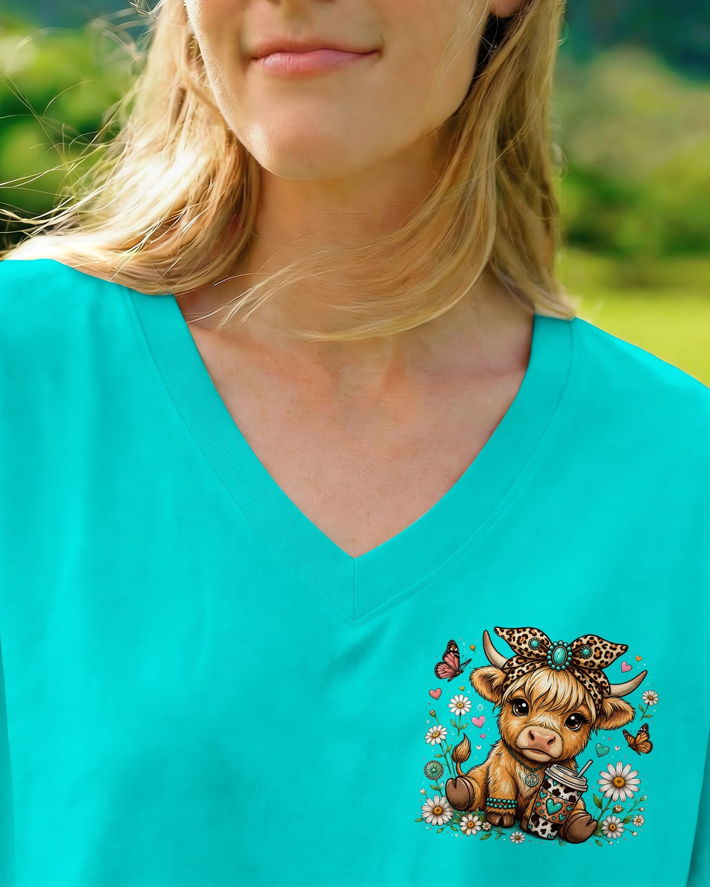 LITTLE COUNTRY LOTTA ATTITUDE COW ALL OVER PRINT  - TLNO0906263