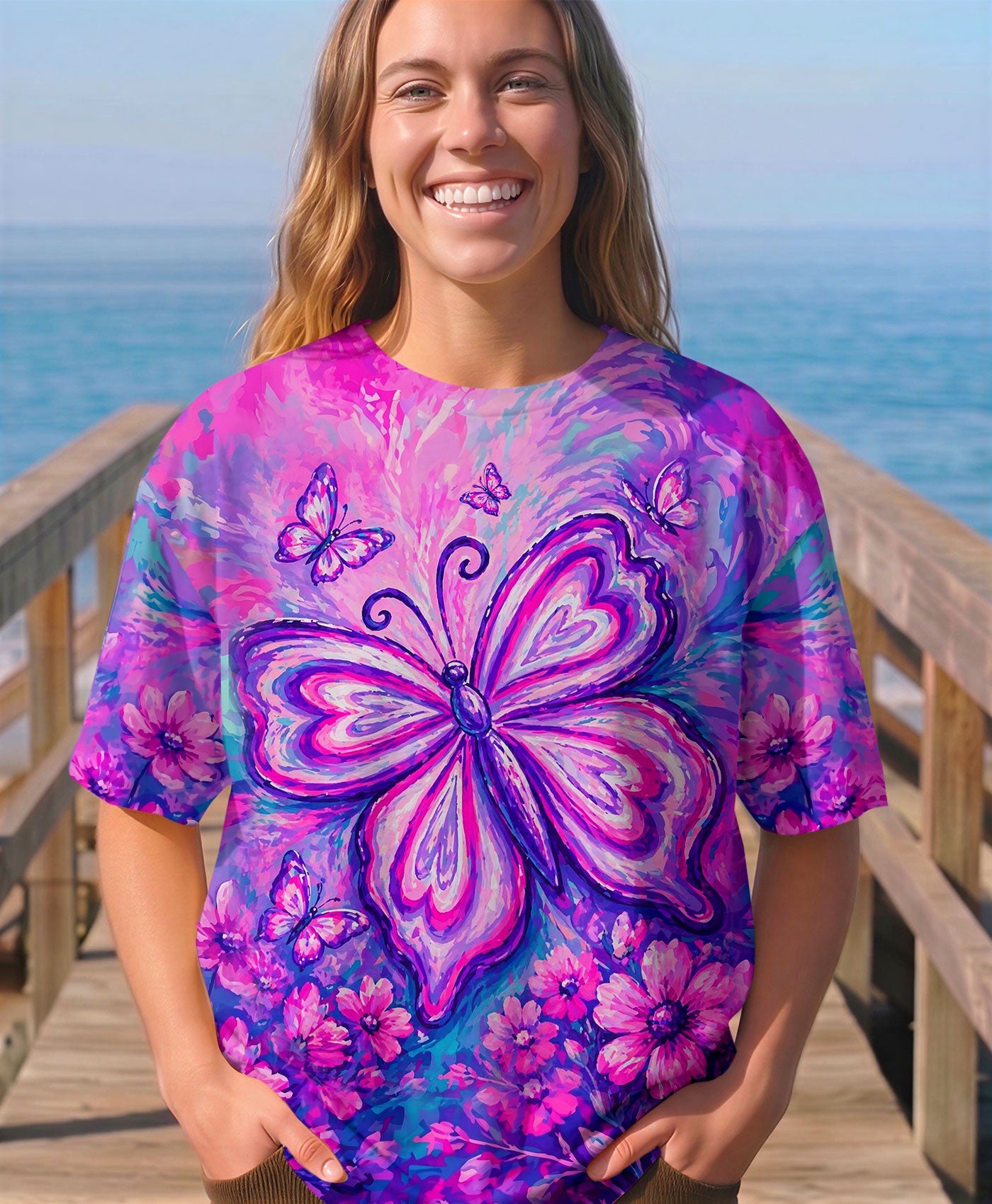 WHISPER WORDS OF WISDOM LET IT BE BUTTERFLY ALL OVER PRINT - TLHN2304261