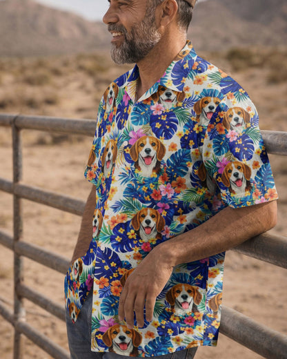 BEAGLE TROPICAL CAMP SHIRT - TLTW0604261