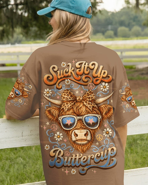 SUCK IT UP BUTTERCUP COW ALL OVER PRINT - TLTW3005262
