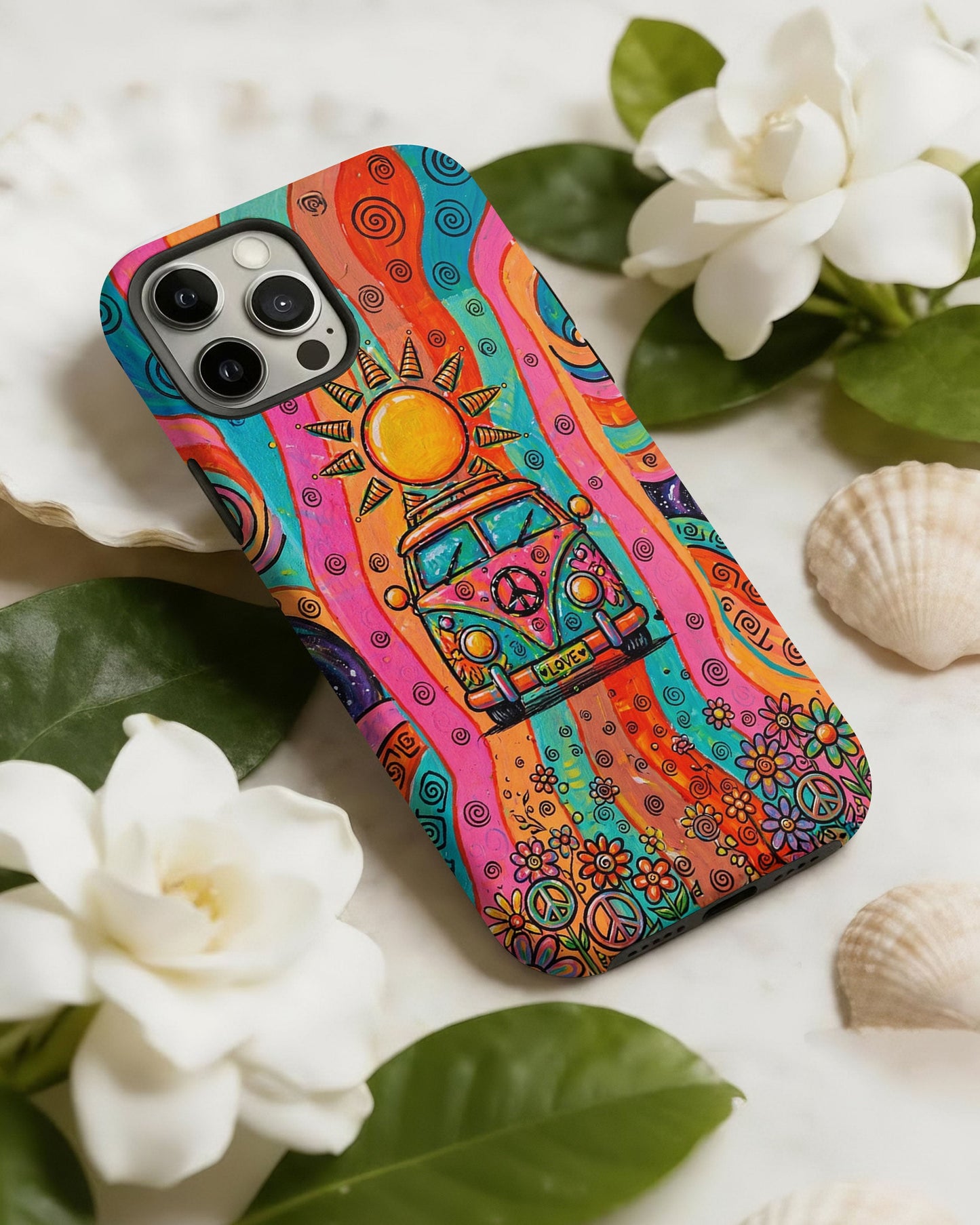 HIPPIE BUS SUN RETRO PHONE CASE  - TLTW2804262
