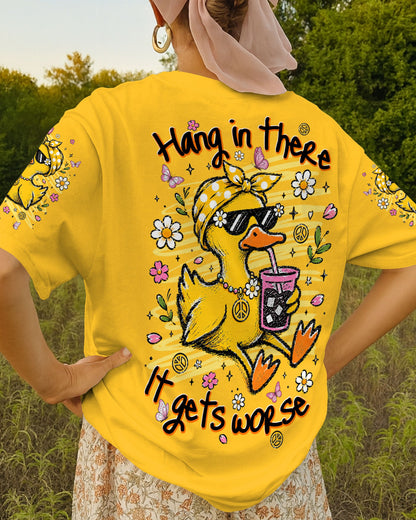 HANG IN THERE DUCK ALL OVER PRINT - TLNT0106263