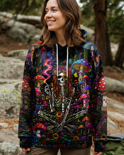 HIPPIE SKELETON SKULL MUSHROOM ALL OVER PRINT - TLTW1105262