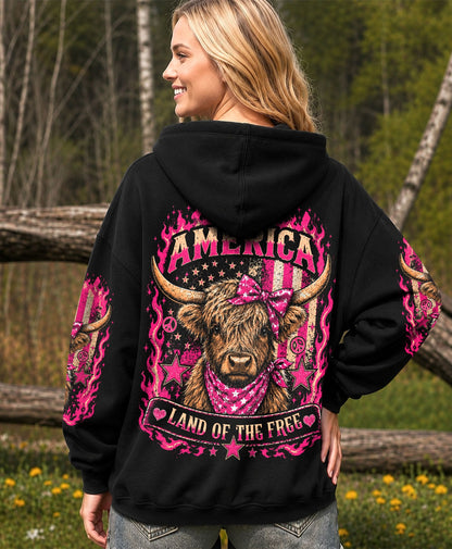 LAND OF THE FREE COW ALL OVER PRINT - TLHN0506261