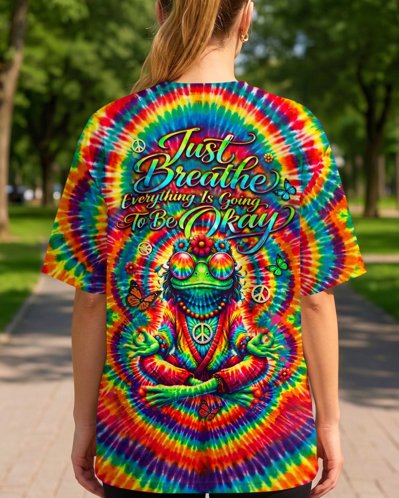 JUST BREATHE FROG  ALL OVER PRINT  - TLHN2004263