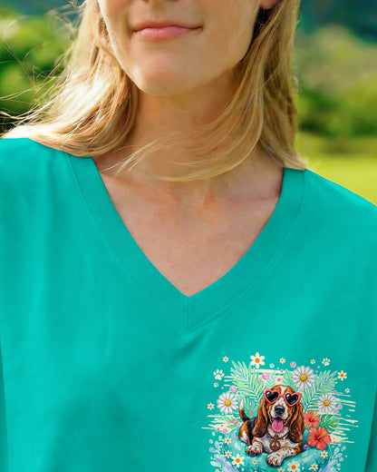 WHISPER WORDS OF WISDOM LET IT BE BASSET HOUND DOG ALL OVER PRINT - TY2904261