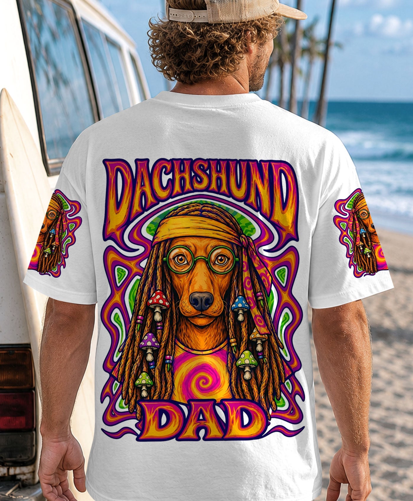DACHSHUND DAD DOG ALL OVER PRINT - TLHN2705263