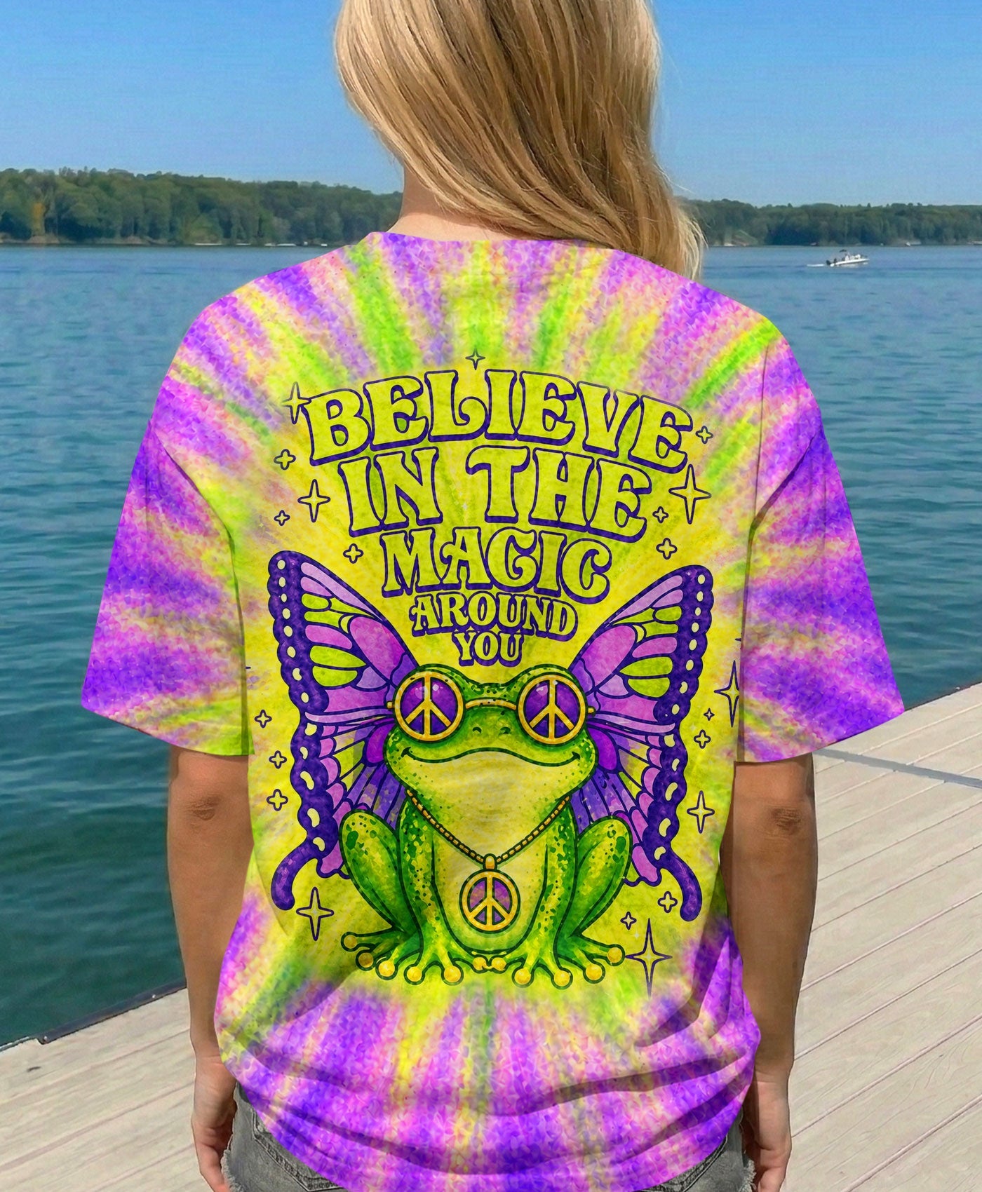 BELIEVE IN THE MAGIC AROUND YOU FROG ALL OVER PRINT - TLHN2804261